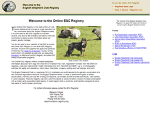 Tablet Screenshot of esc-registry.org